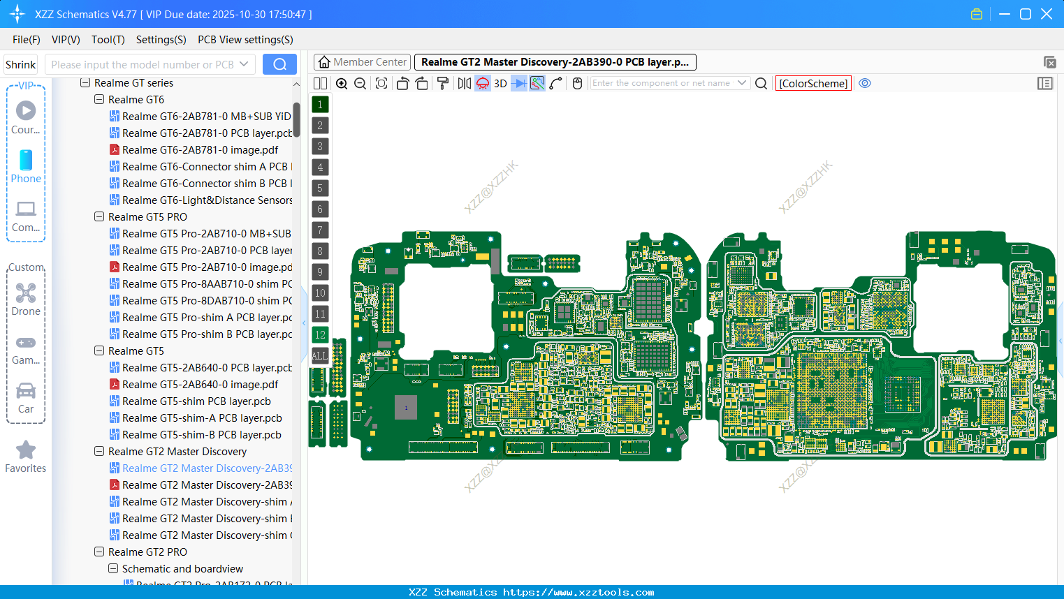 Realme GT2 Master Discovery-2AB390-0 PCB Layer
